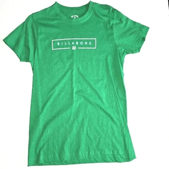 Billabong Premium Graphic Green Tee Shirt - Picture 1 of 3